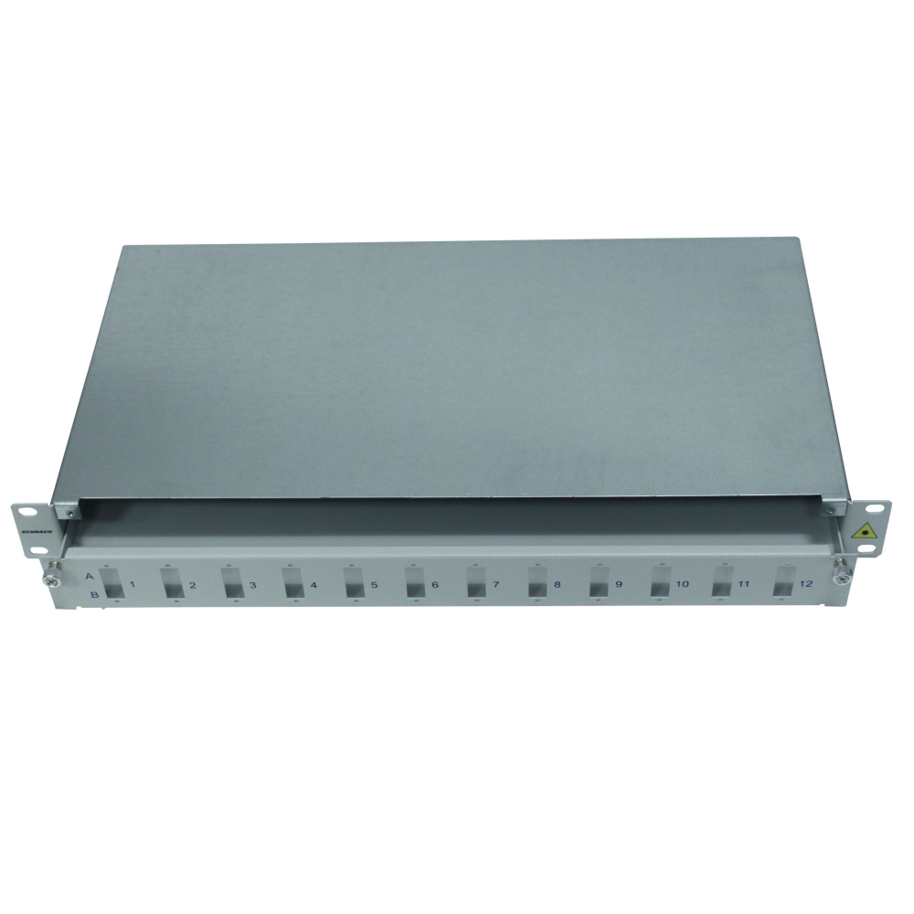 Splicebox gol pentru 12 cuple SC-duplex, 1UV, RAL7035