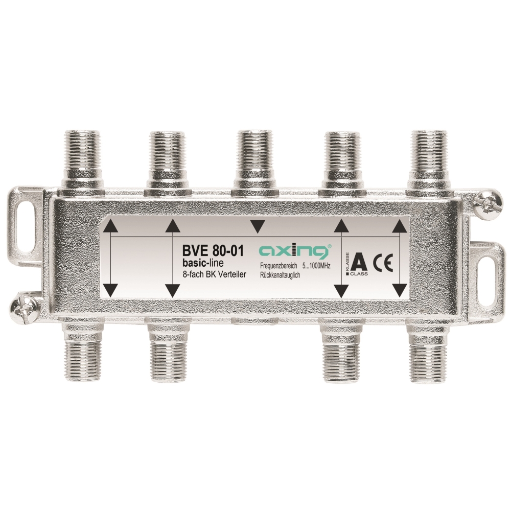 Splitter BK 1xF-Mamă-8xF-Mamă,Multimedia,5-1006MHz,BVE80-01
