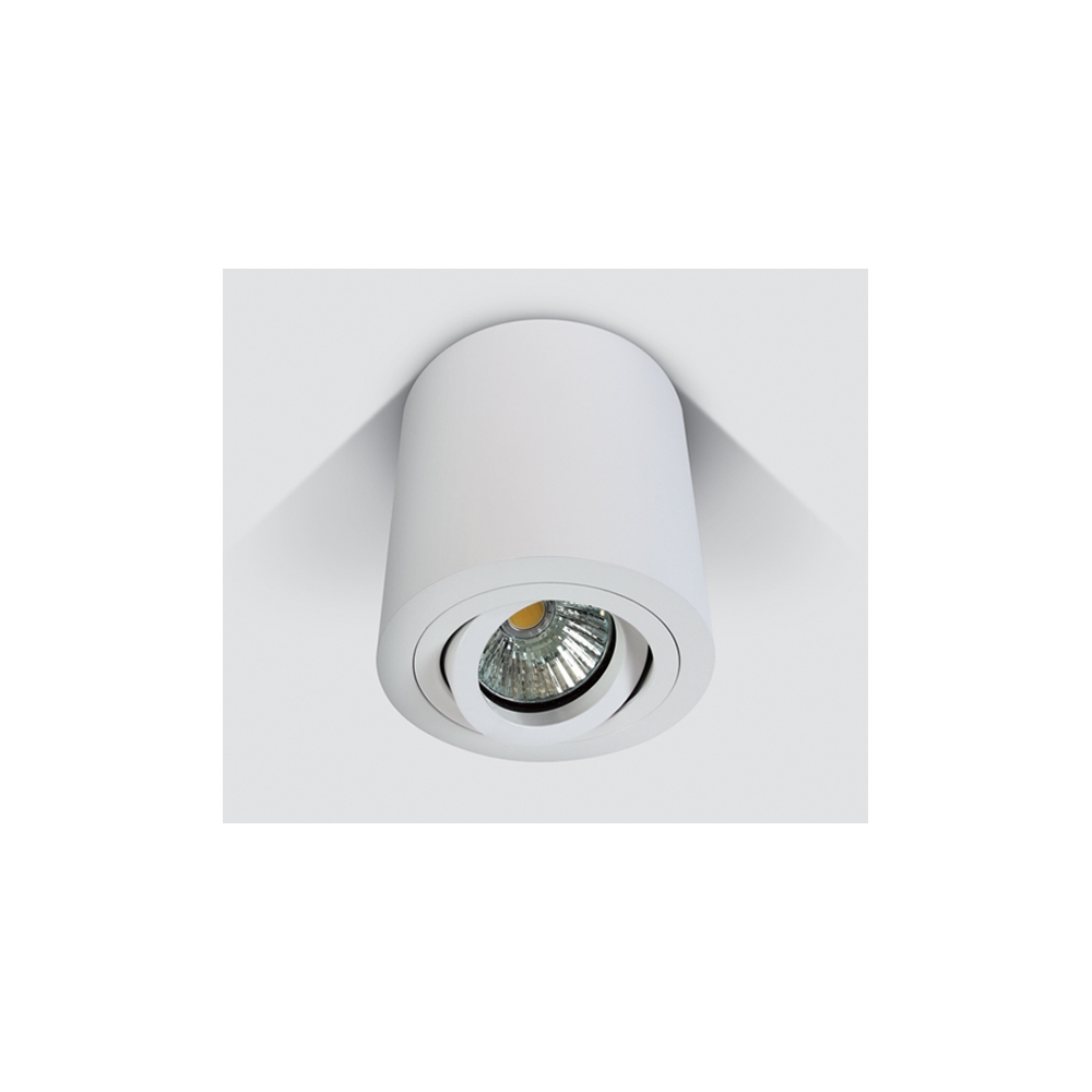 Spot aparent Edda Round-CL MR16, GU10 10W 230V orientab, alb
