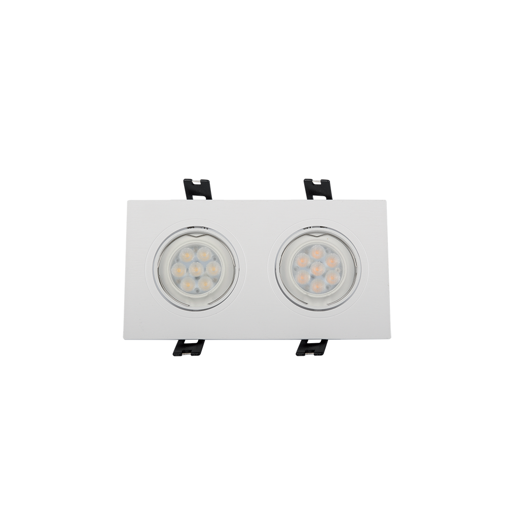 SPOT DREPTUNGHIULAR PLASTIC CU LED 2X6W 4000-4300K S ALB
