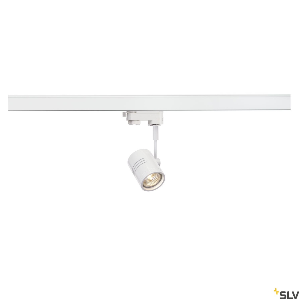 Spot șină BIMA II, alb, GU10, 1x50W max., incl. 3P.-adaptor