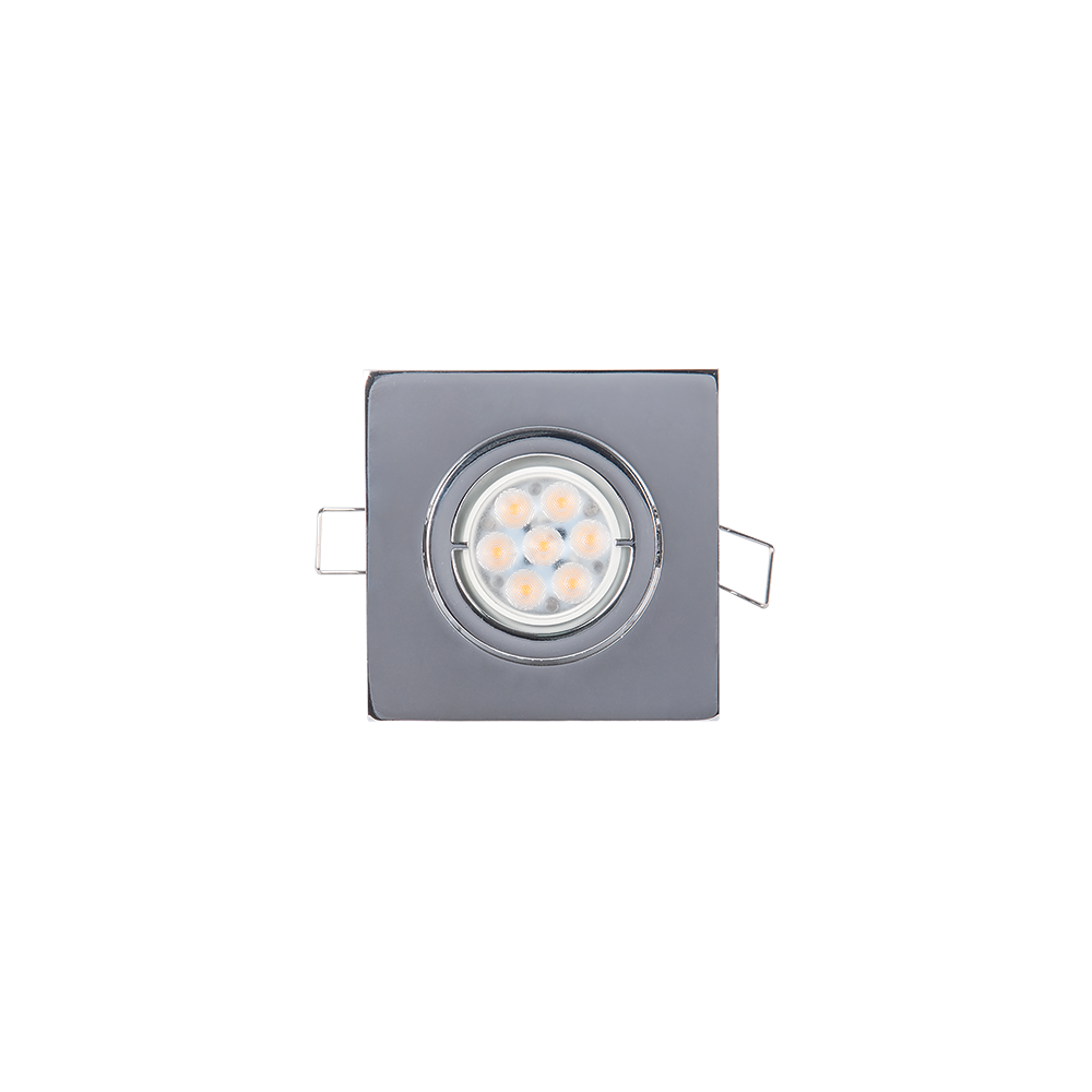SPOT PATRAT METAL CU LED 6W 4000-4300K CROM