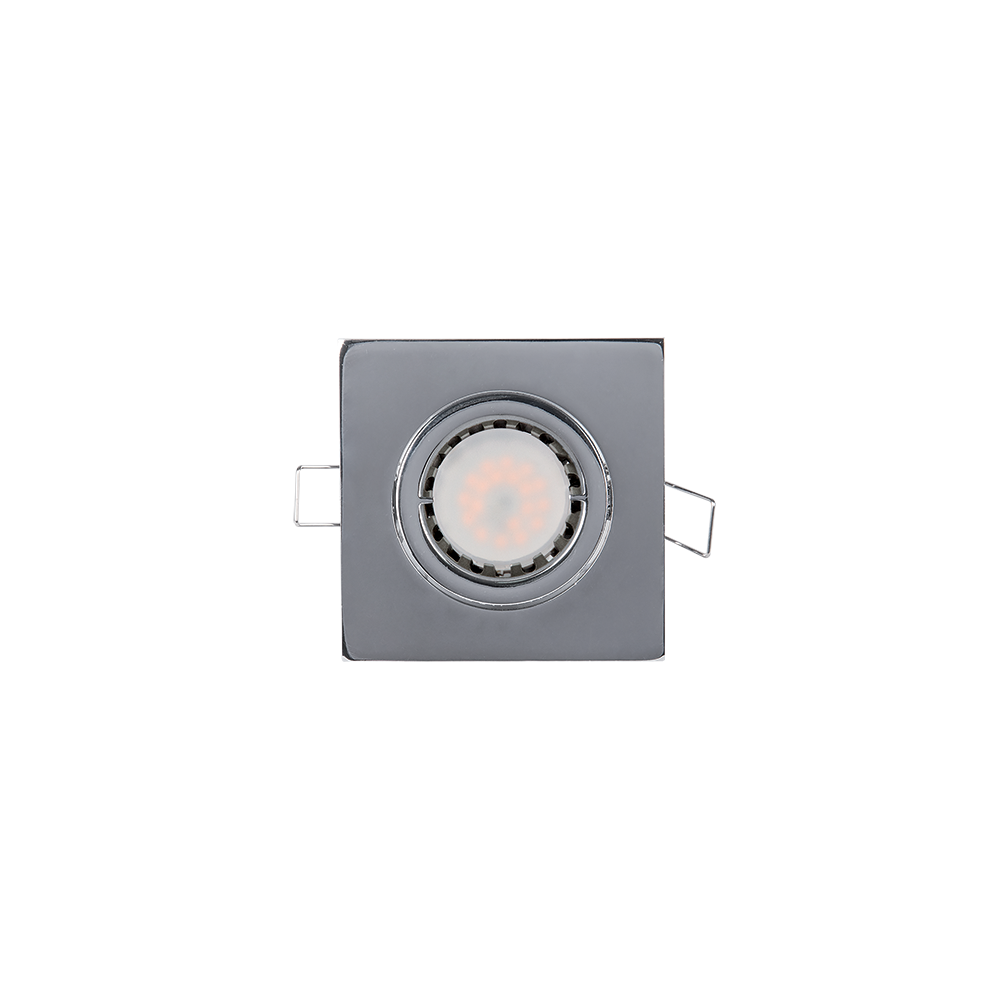 SPOT PATRAT METAL CU LED PAR 16 5.5W 4000-4300K CROM