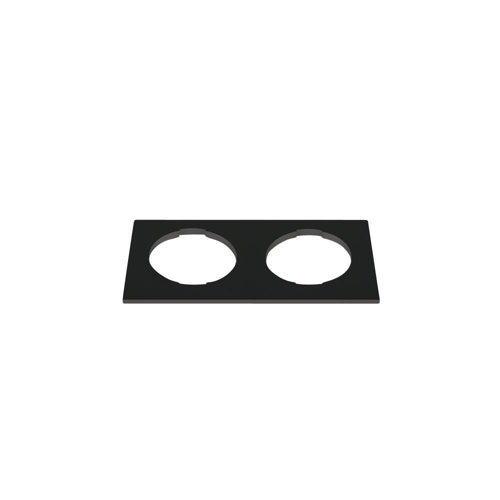 Square capac frame2-fach ptr.Bea negru