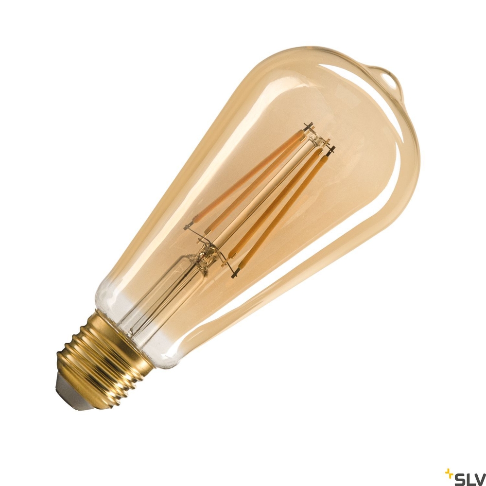 ST64 E27, LED lamp auriu 7,5W 2500K CRI90 320&deg;