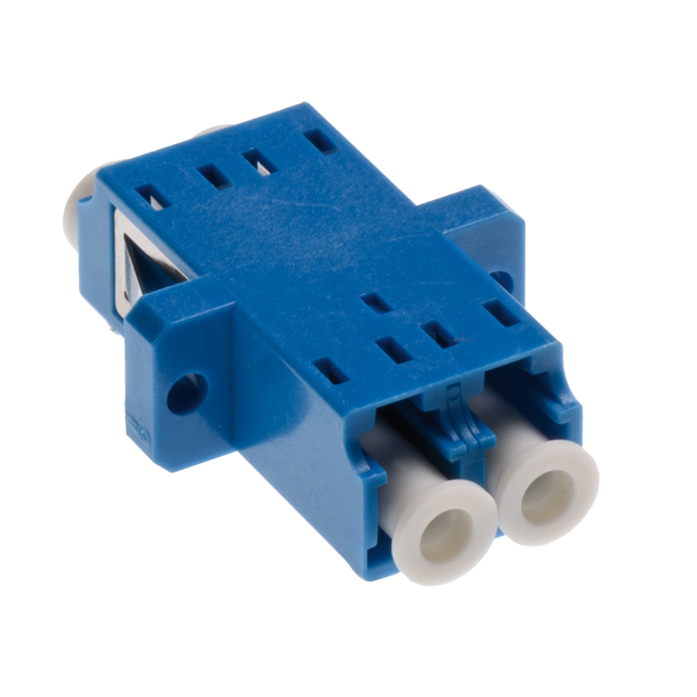 Standard LC-Duplex Coupling SM Polymer Ceramic case blue