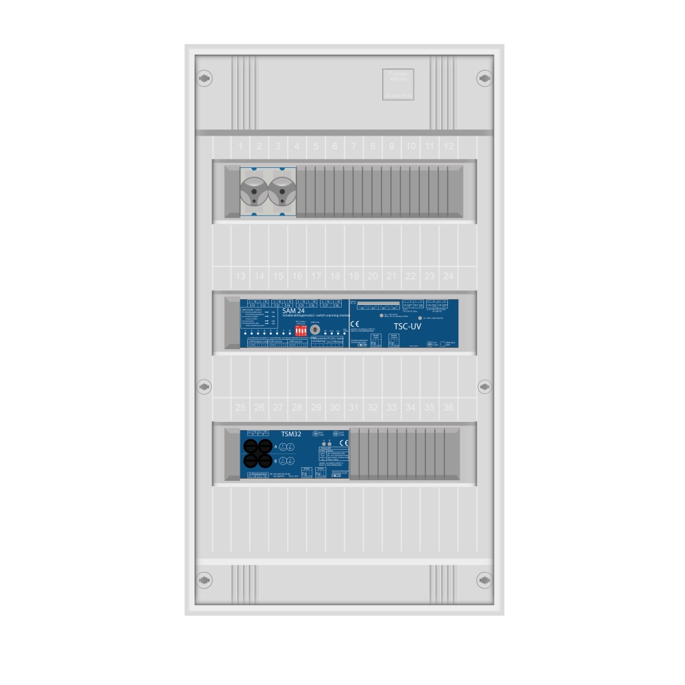 Subdistribution ptr.Maxi- and MultiControl, 2 circuits