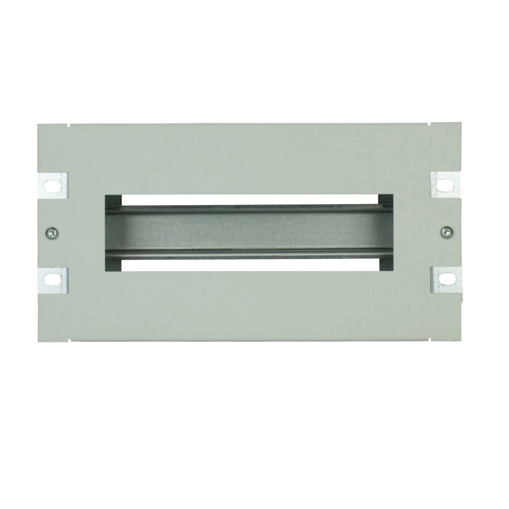 Suport 10&ldquo; pt. ap. modular, cu plastron decupat, 3U, RAL7035