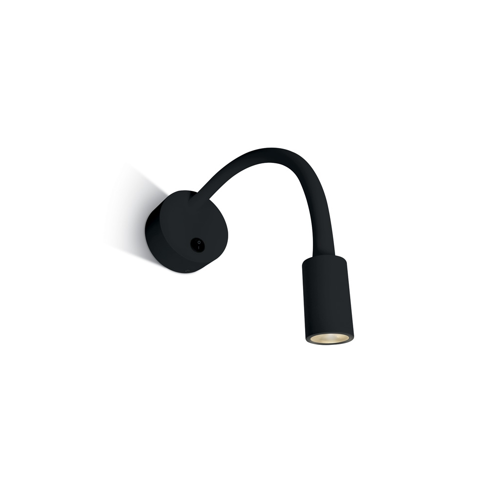 Swan LED 3W, 3000K, 160lm, IP20, 100-240V, 36&deg;, negru