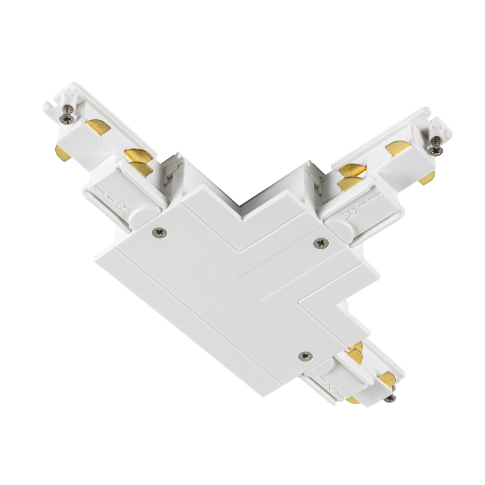 T-connector  S-TRACK 3-phase-&icirc;ncastrata șină ,IP20,alb