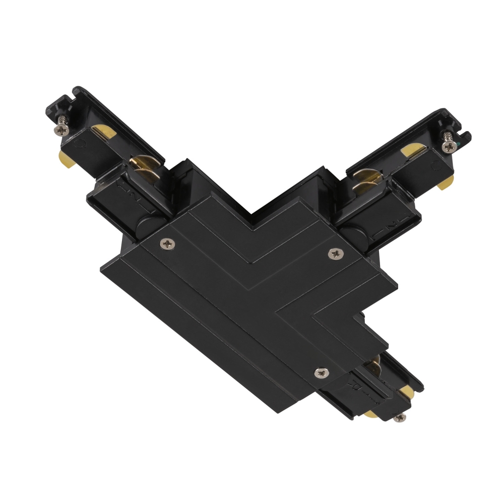 T-connector  S-TRACK 3-phase-&icirc;ncastrata șină ,IP20,negru