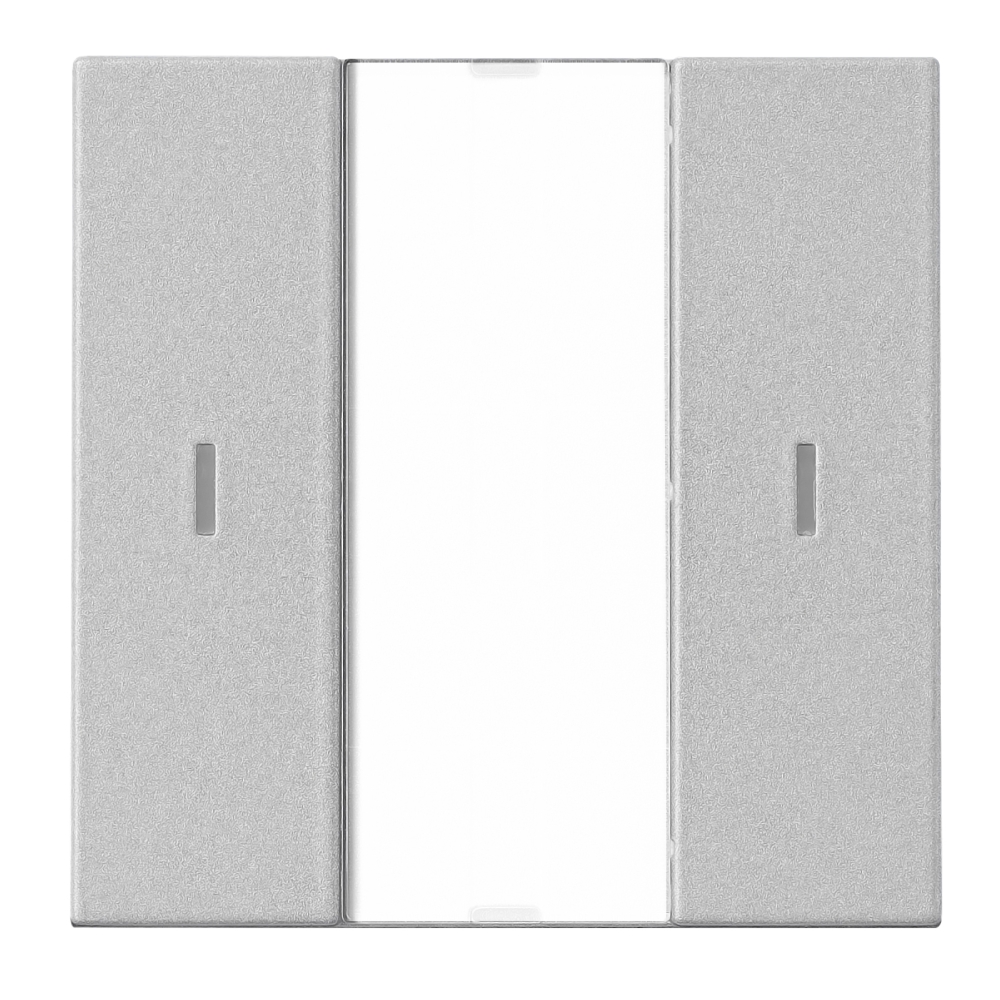 Taster KNX, o pereche, cu LED de stare, argintiu