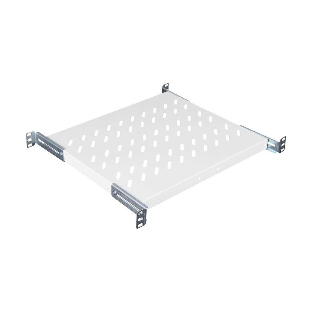 Tavă fixă 19&rdquo;, 1U, 50kg sarcină, D=570, fixare 4 puncte