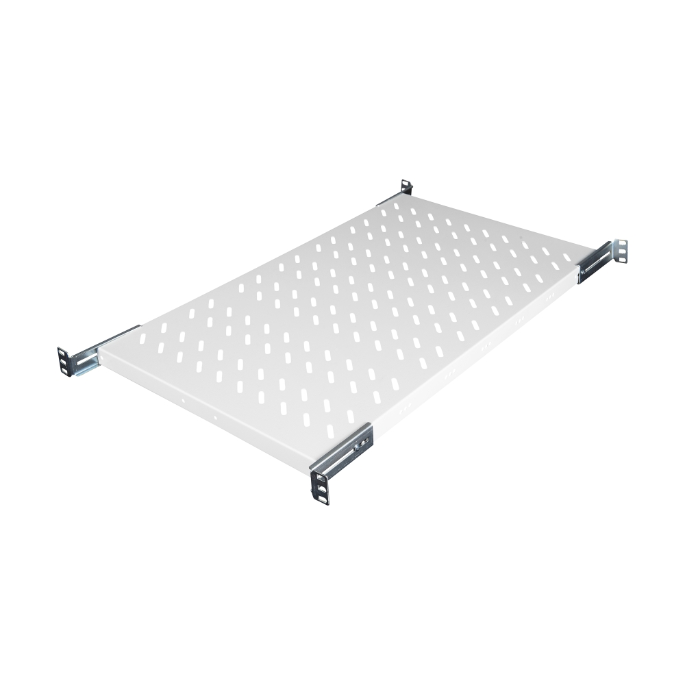 Tavă fixă 19&rdquo;, 1U, 50kg sarcină, D=720, fixare 4 puncte