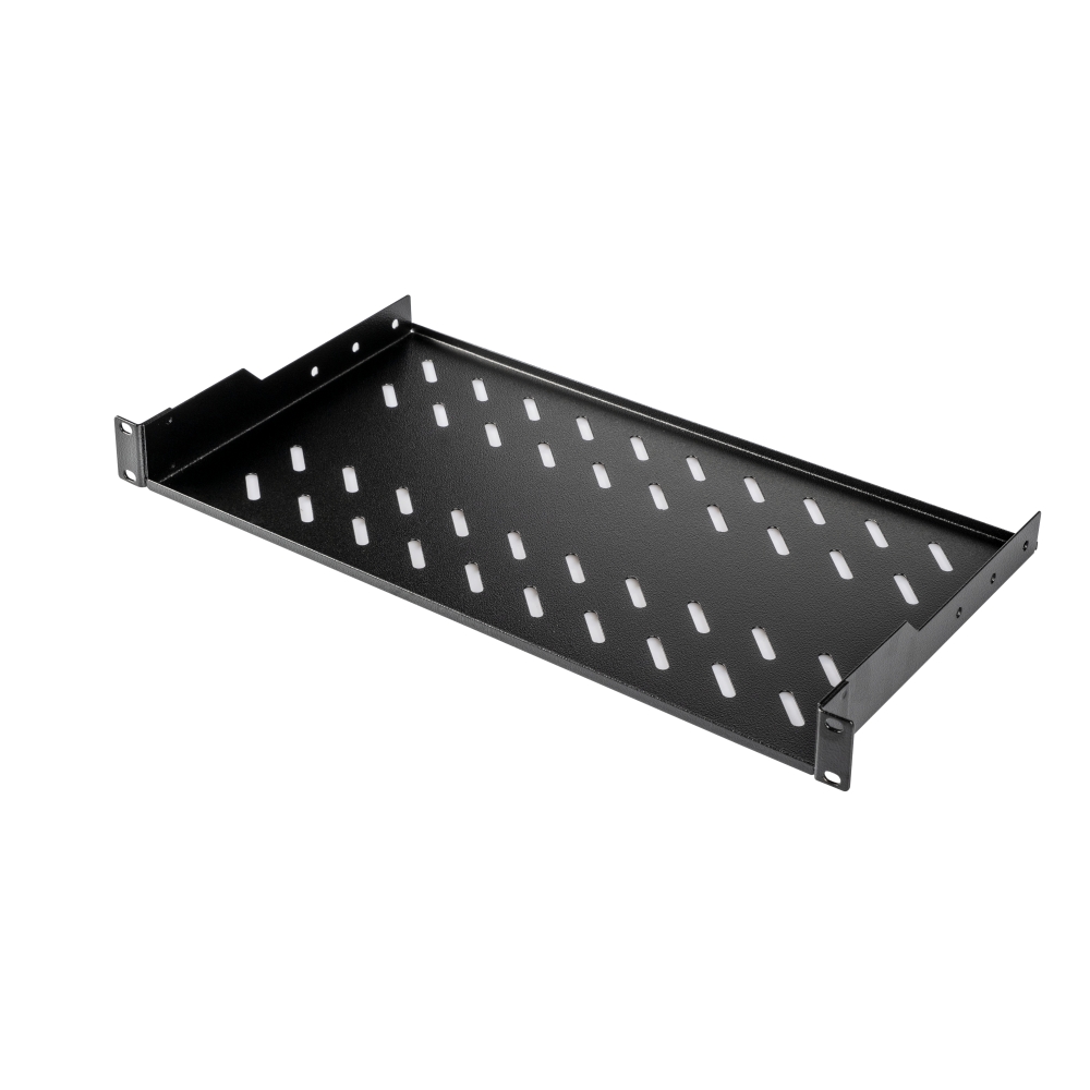 Tavă fixă, 1U, 30 Kg, D250, negru RAL 9005