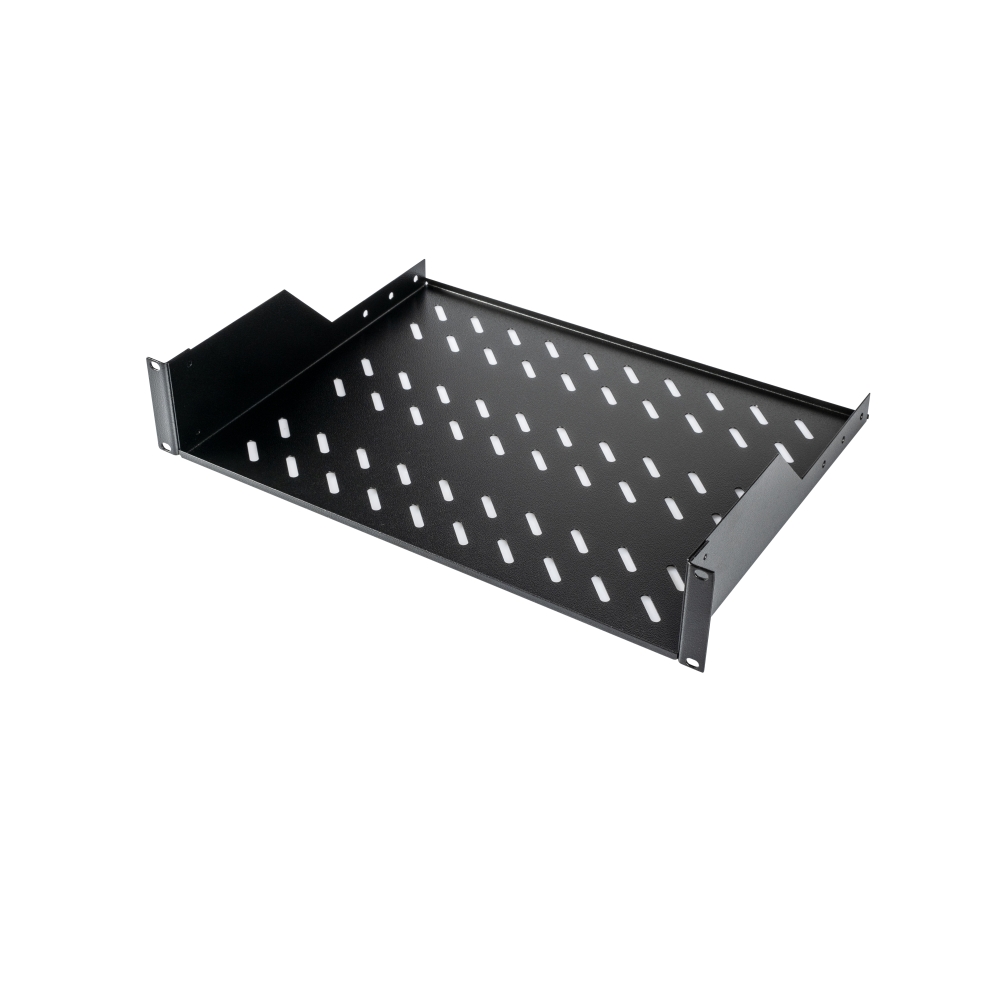 Tavă fixă, 2U, 30 Kg, D350, negru RAL 9005