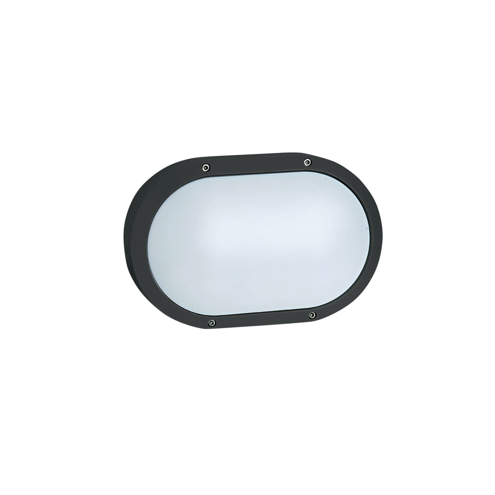 Teiko Oval, E27, 2x20W, 100-240V, IP54, alu,antracit