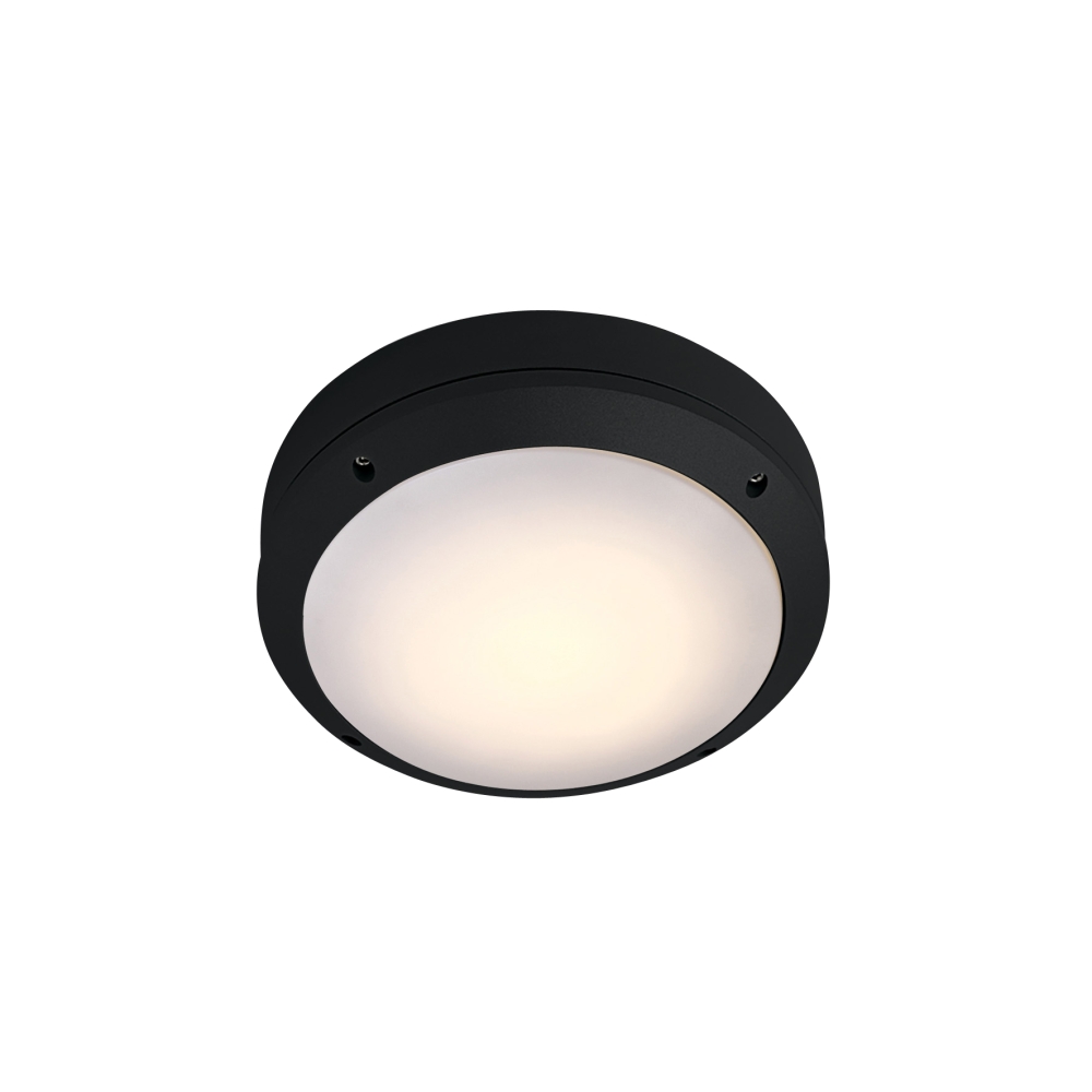 Teito 1 Deckenleuchte rand 20W, E27, 100-240V, IP54, negru