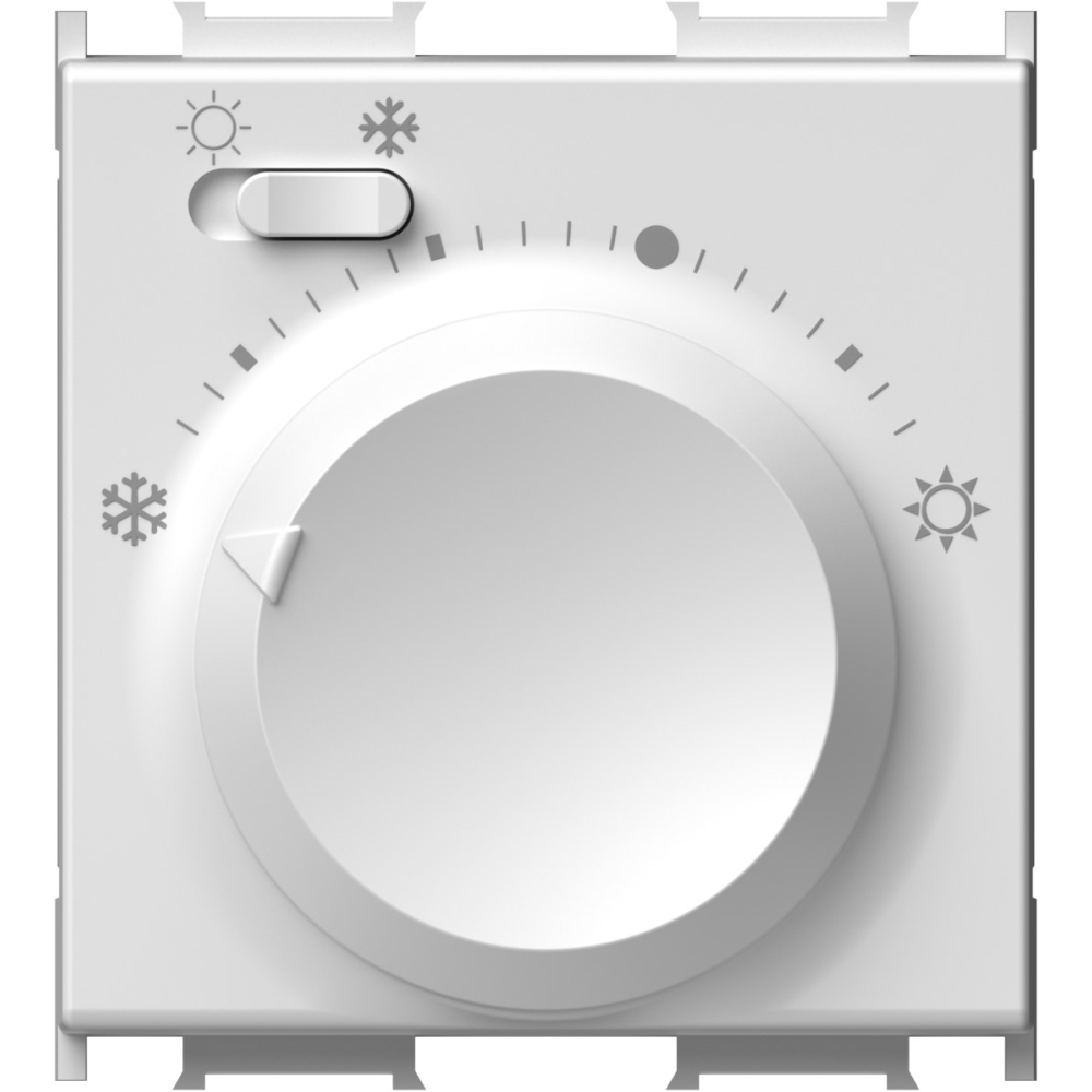 Termostat pentru incălzire/răcire, 5-30&deg;C, 3A, 2M, alb