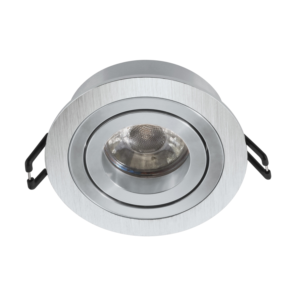 Terni Pro 50W GU10 round aluminium brushed IP20