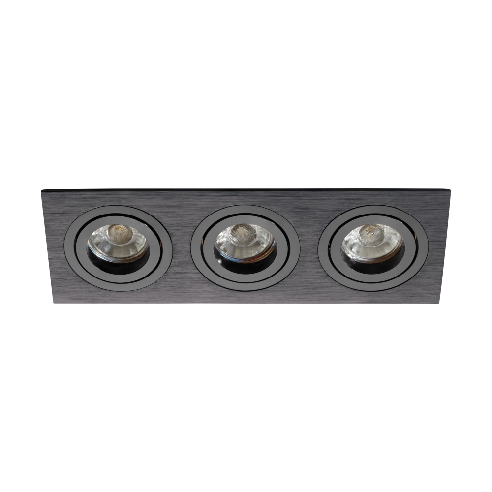 Terni Pro square / 3-fach / swivelling 50W black IP20