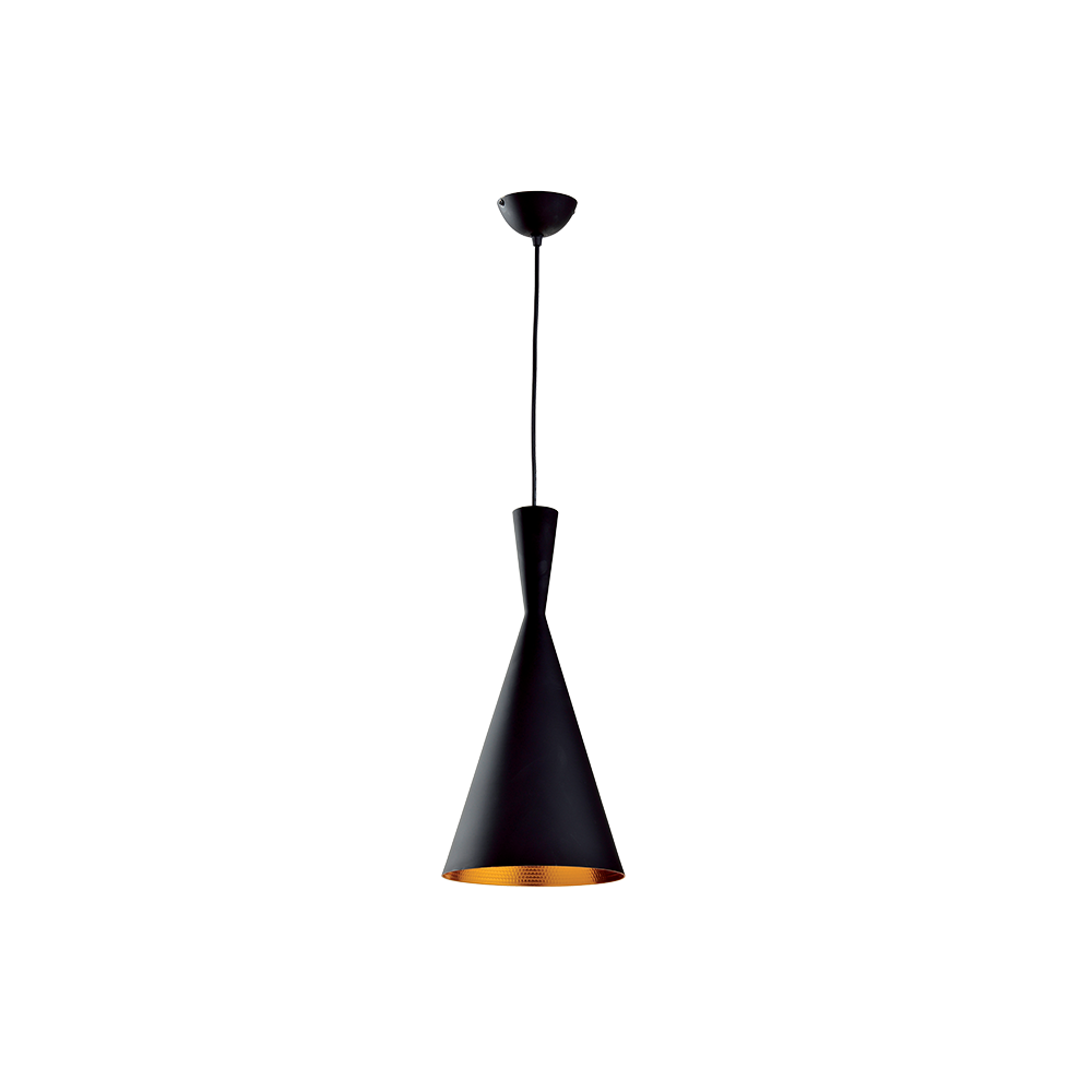 TIM-1A PENDUL 1xE27 D190mm NEGRU/AURIU