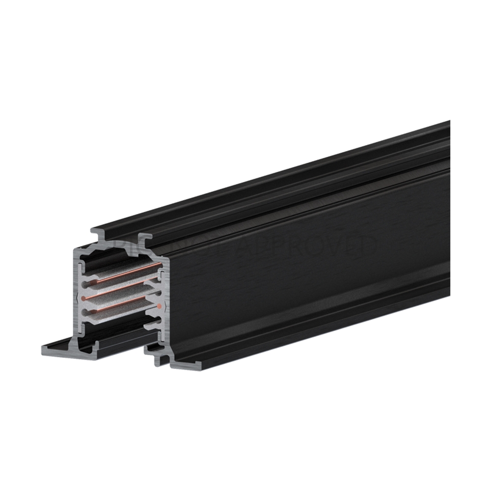 TRACK ON 3 PHASE ELECTRIC TRACK RECESSED DALI negru