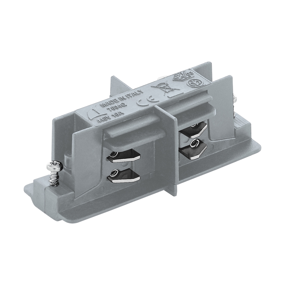 Track On 3-phase electrical connector straight argintiu