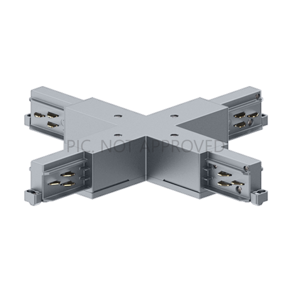 TRACK ON 3 PHASE X-CONNECTOR DALI negru