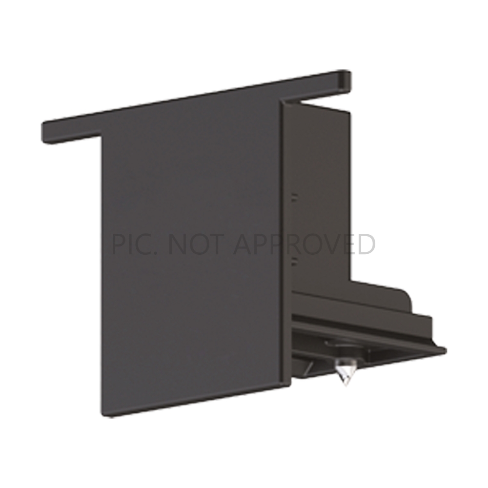 TRACK ON END CAP MOUNTING DALI negru