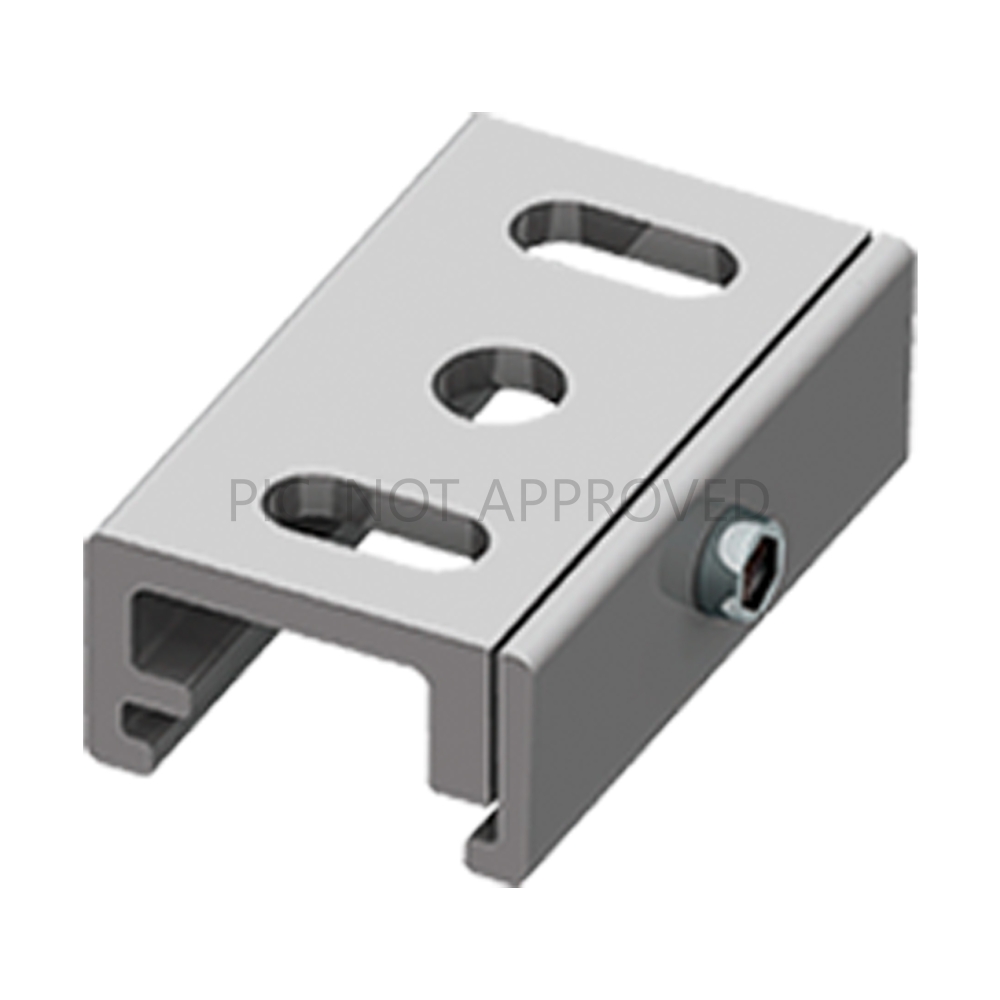 TRACK ON MOUNTING CLIP 3-PHASE TRACK DALI argintiu