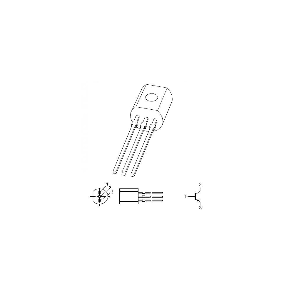 TRANZISTOR PNP MEDIE PUTERE 60V 1A
