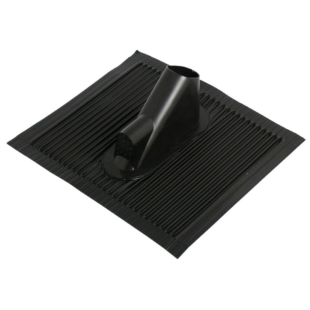 Trecere cablu prin acoperiş,45x50cm,D38-60mm,Alu.,neagră