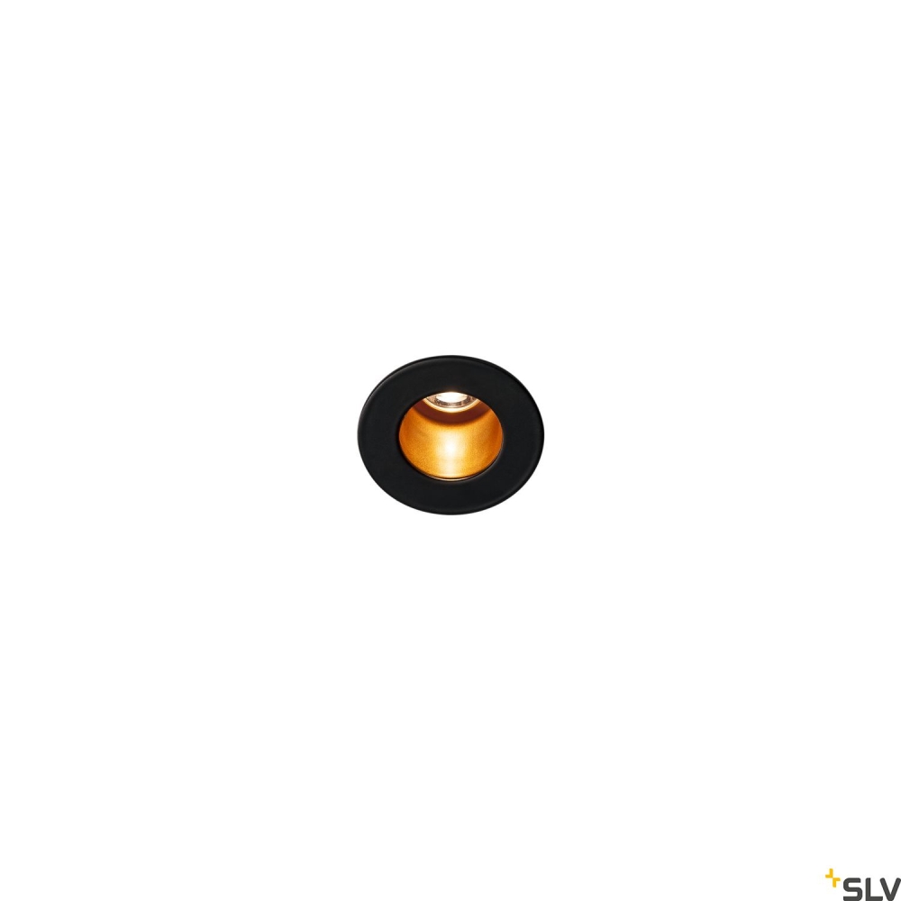 TRITON MINI LED,12&deg;negru/auriuincastrat tavan, 3000K