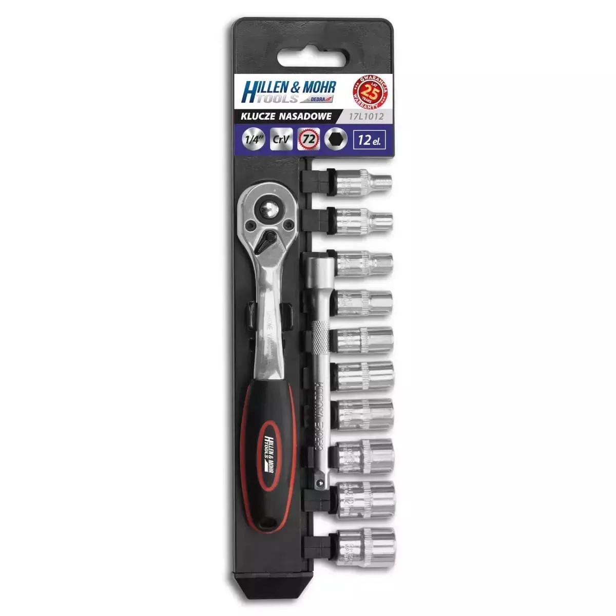 Trusa chei tubulare crv 12buc 1/4"
