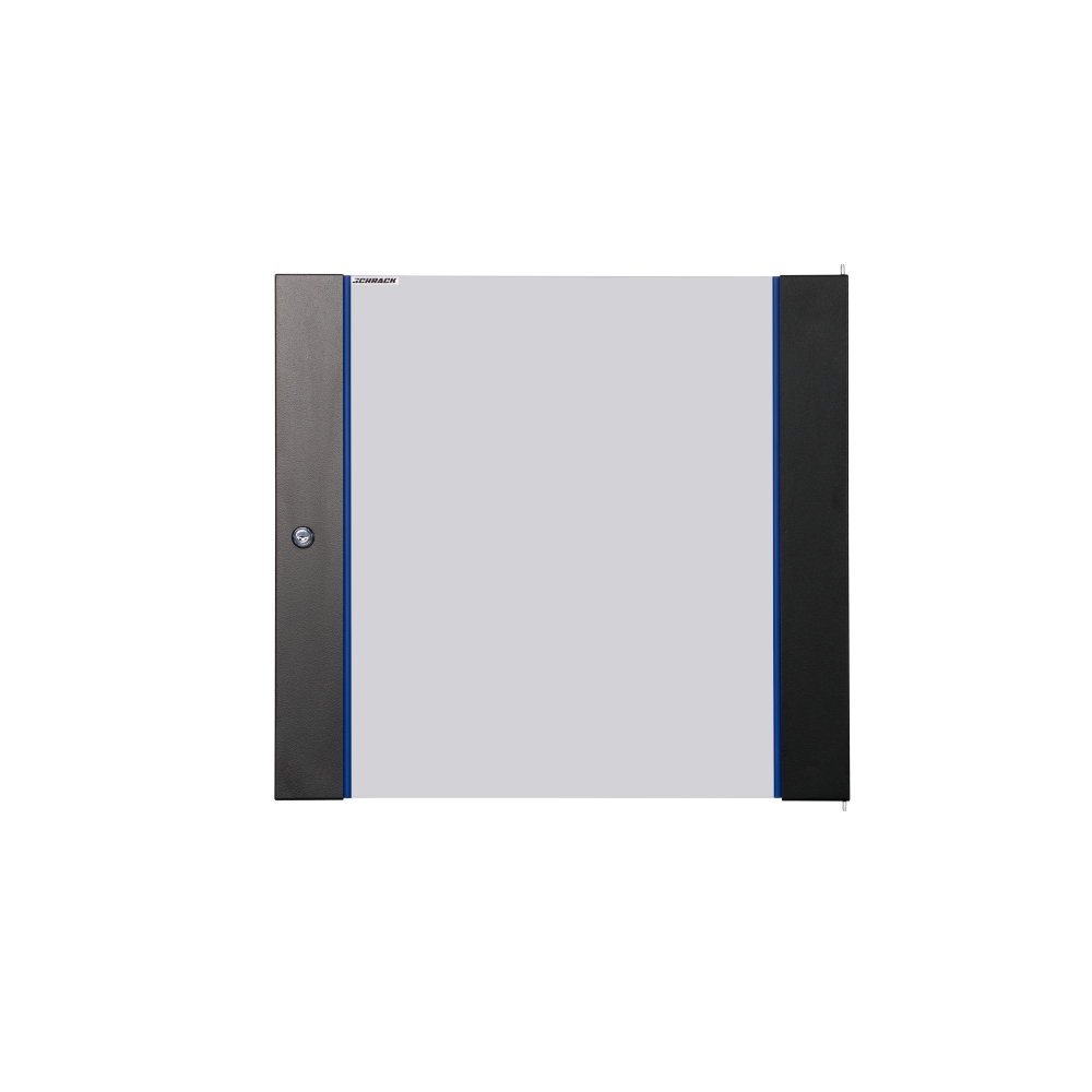 Ușă sticlă pentru DTWB 12U, W=600, RAL9005, negru
