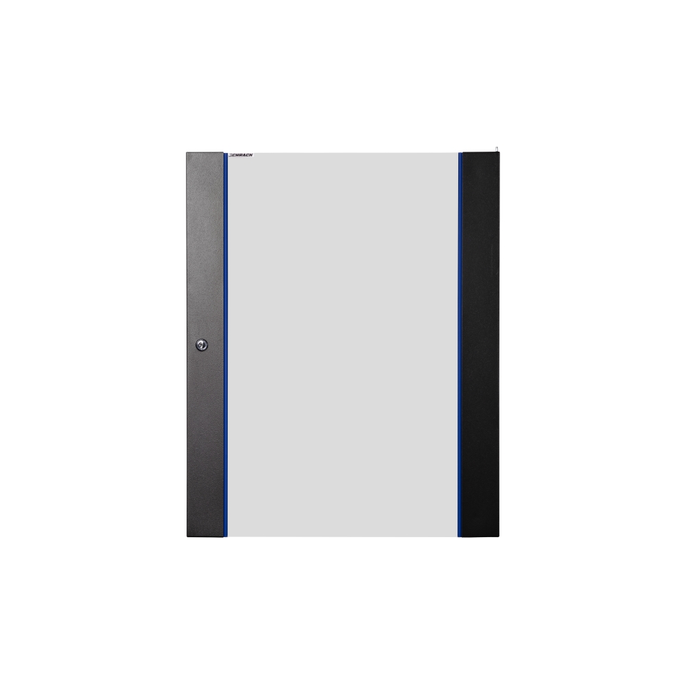 Ușă sticlă pentru DTWB 16U, W=600, RAL9005, negru
