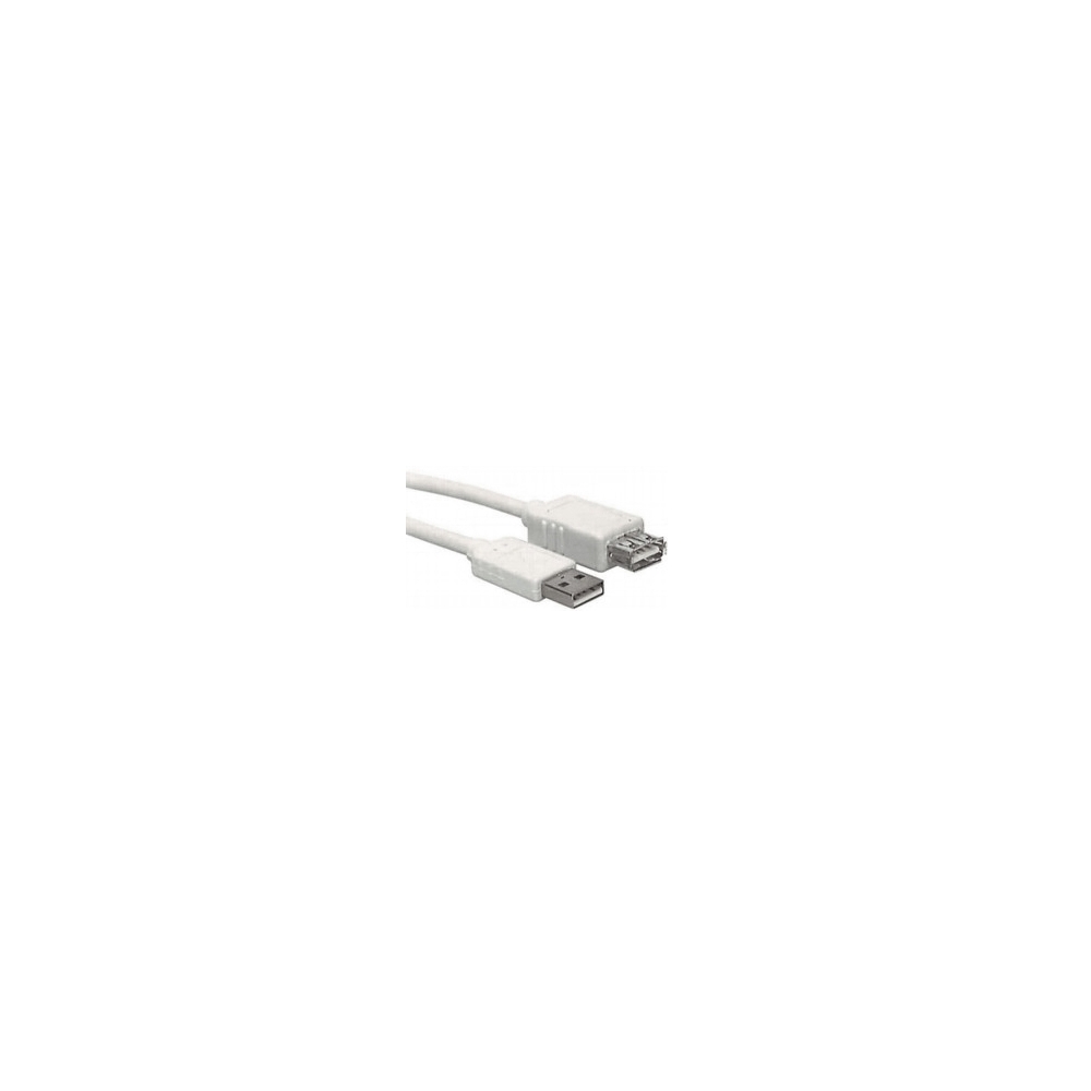 USB 2.0 A-A Extensioncable, A male - A female, Grey, 5m