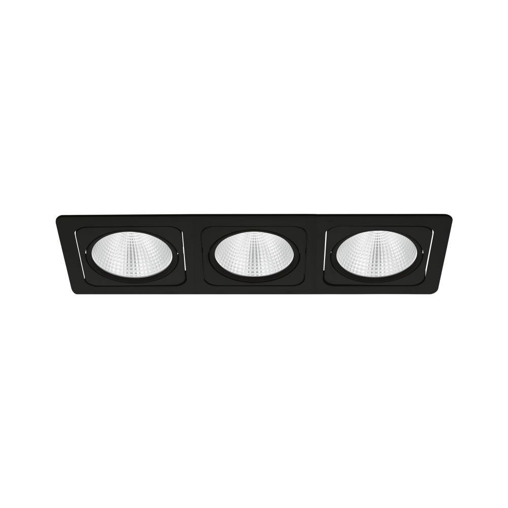 Vascello G3" swivelling 3 x 19W 4000K black IP20