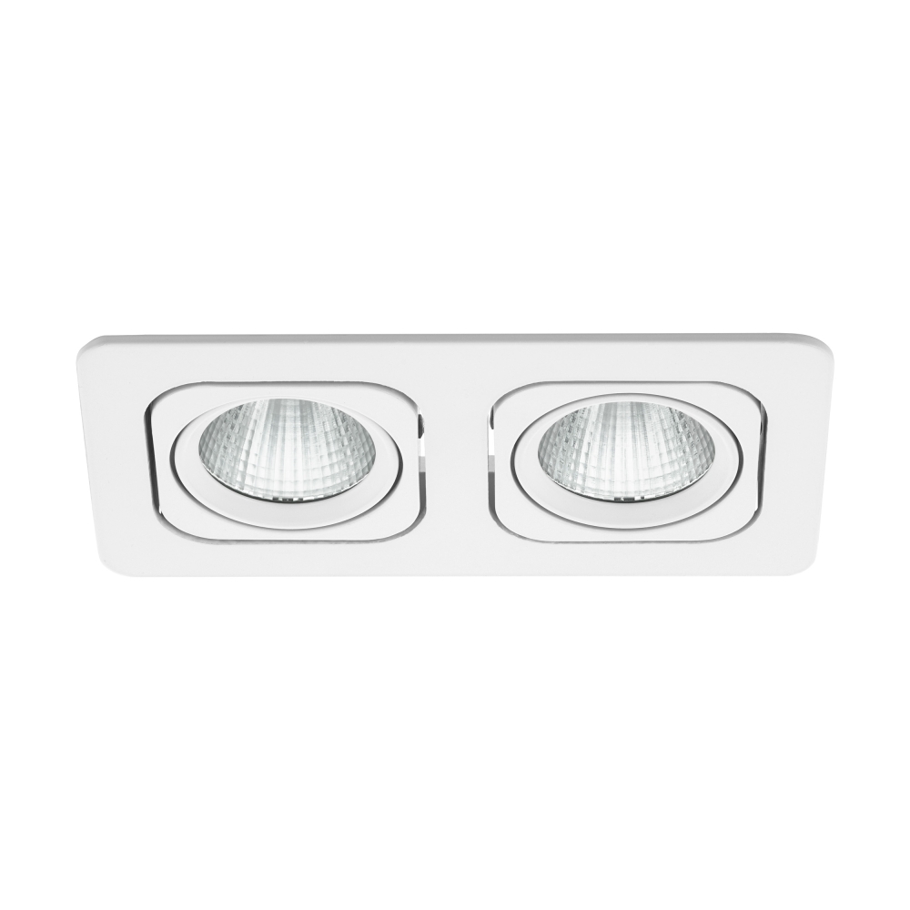 Vascello P2" swivelling 2 x 7W 3000K white IP20