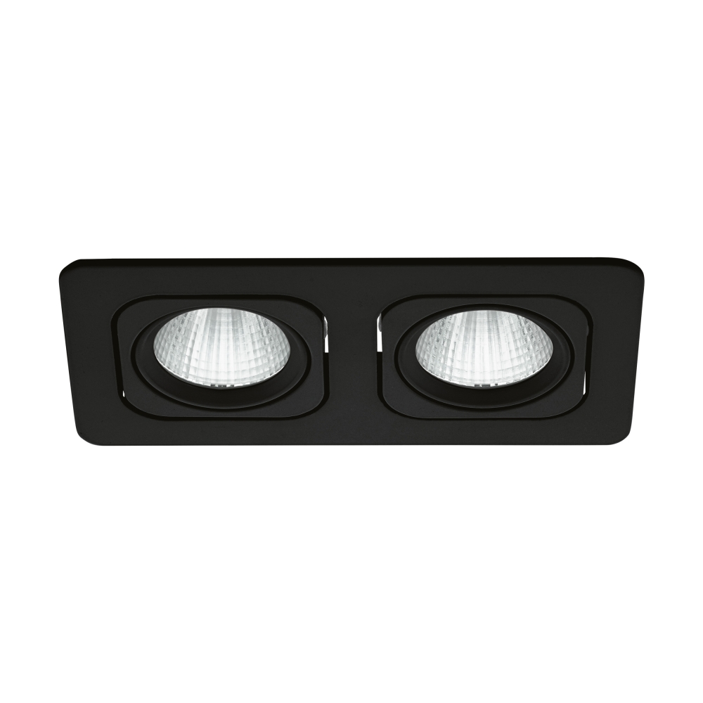 Vascello P2" swivelling 2 x 7W 4000K black IP20