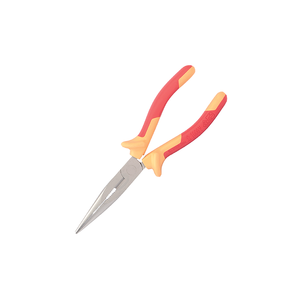VDE CRV INSULATED LONG NOSE PLIERS 150MM 1000V