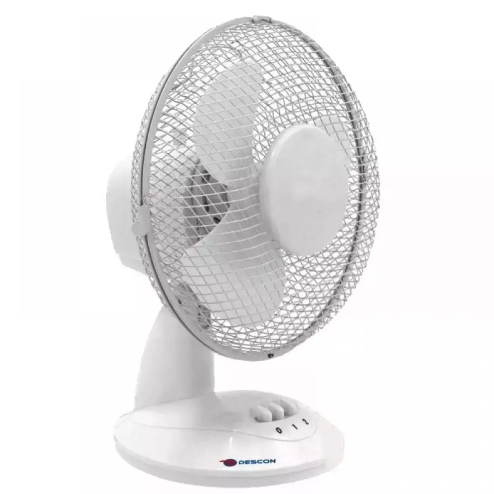 Ventilator birou 9" alb