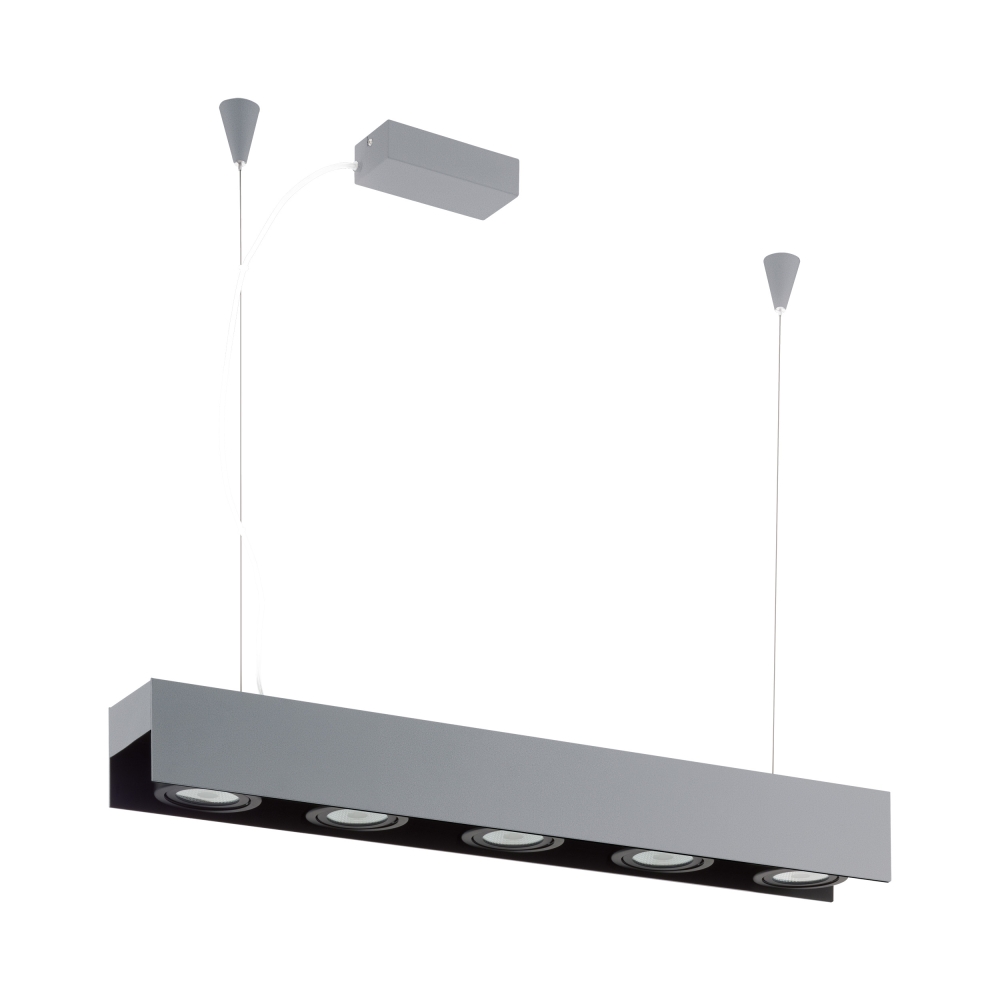 Vidago Pro DALI dimmable 5x9W 3000K silver /black IP20