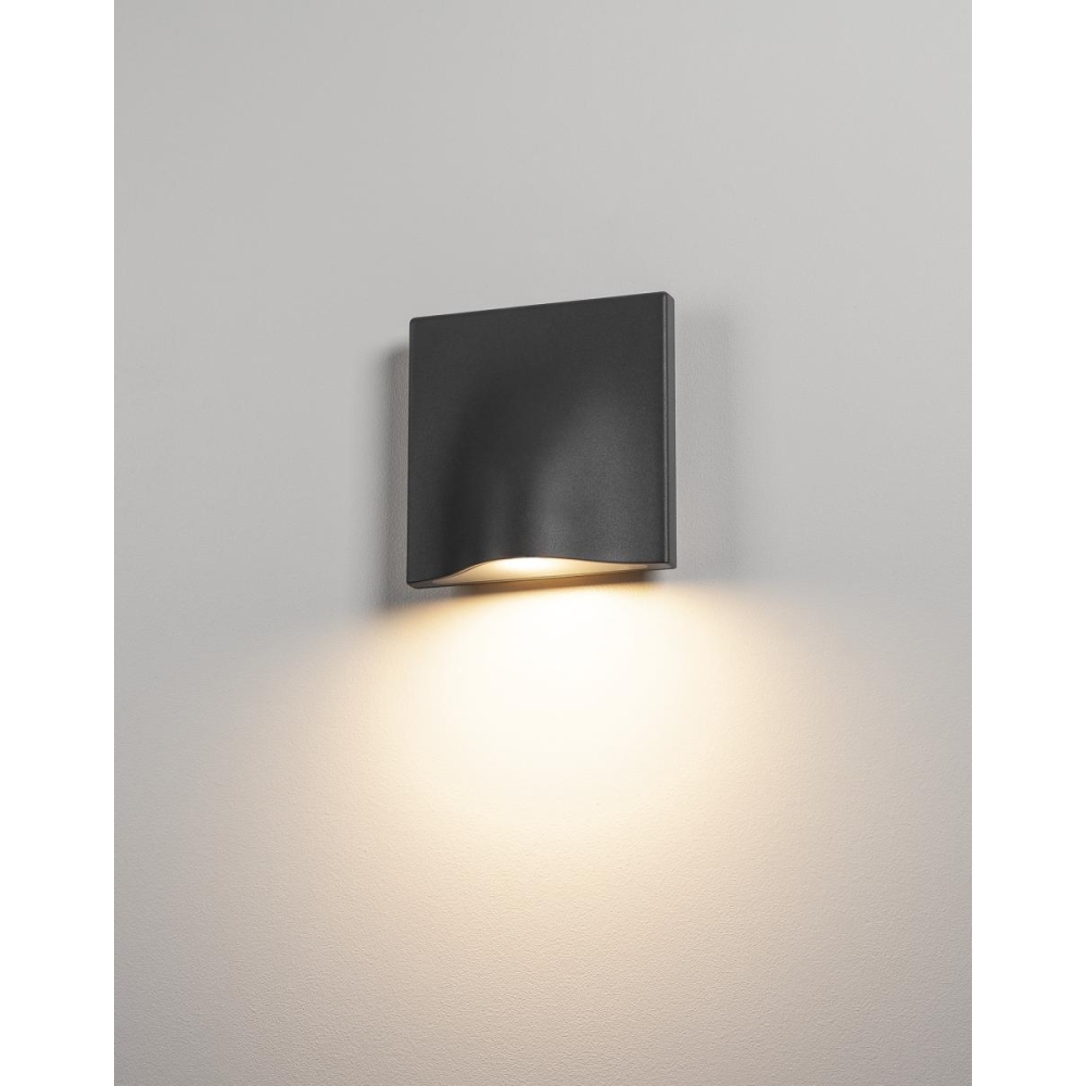 VILUA II WL , antracit, 3000K IP54 100&deg; 810lm