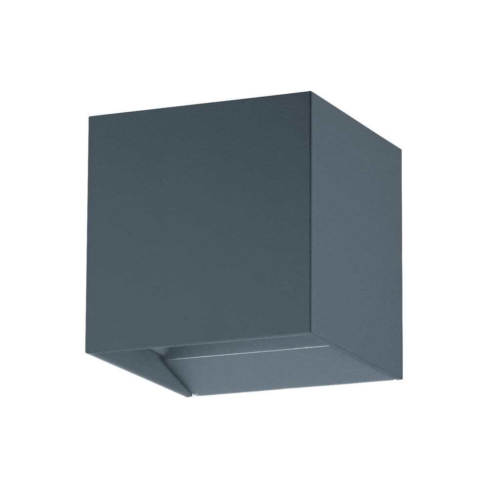Wall luminaire dir./ind., 2 x 3,3W 3000K anthracite RAL7016