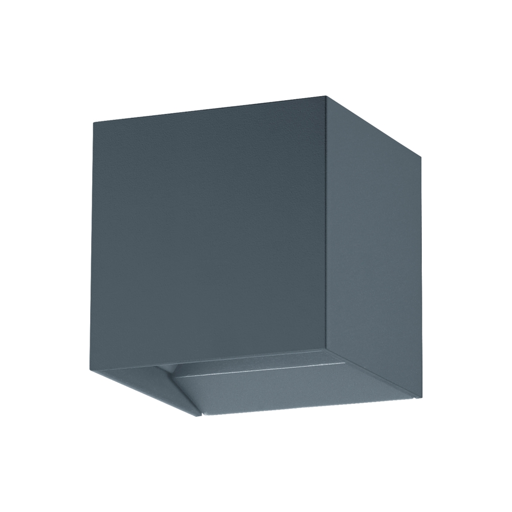 Wall luminaire dir./ind., 2 x 3,3W 4000K anthracite RAL7016
