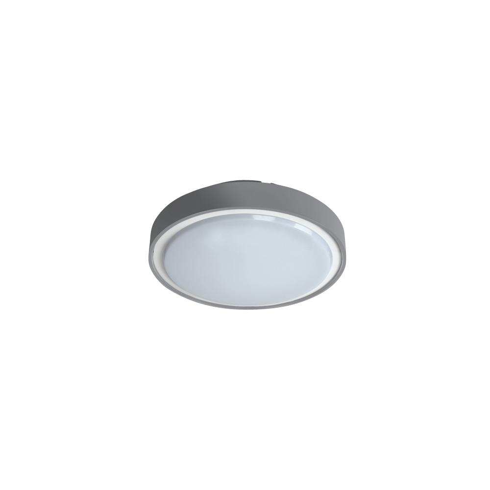 Watto LED plafoniera 15W 230V 1000lm 3000K IP65 kit 3h gri