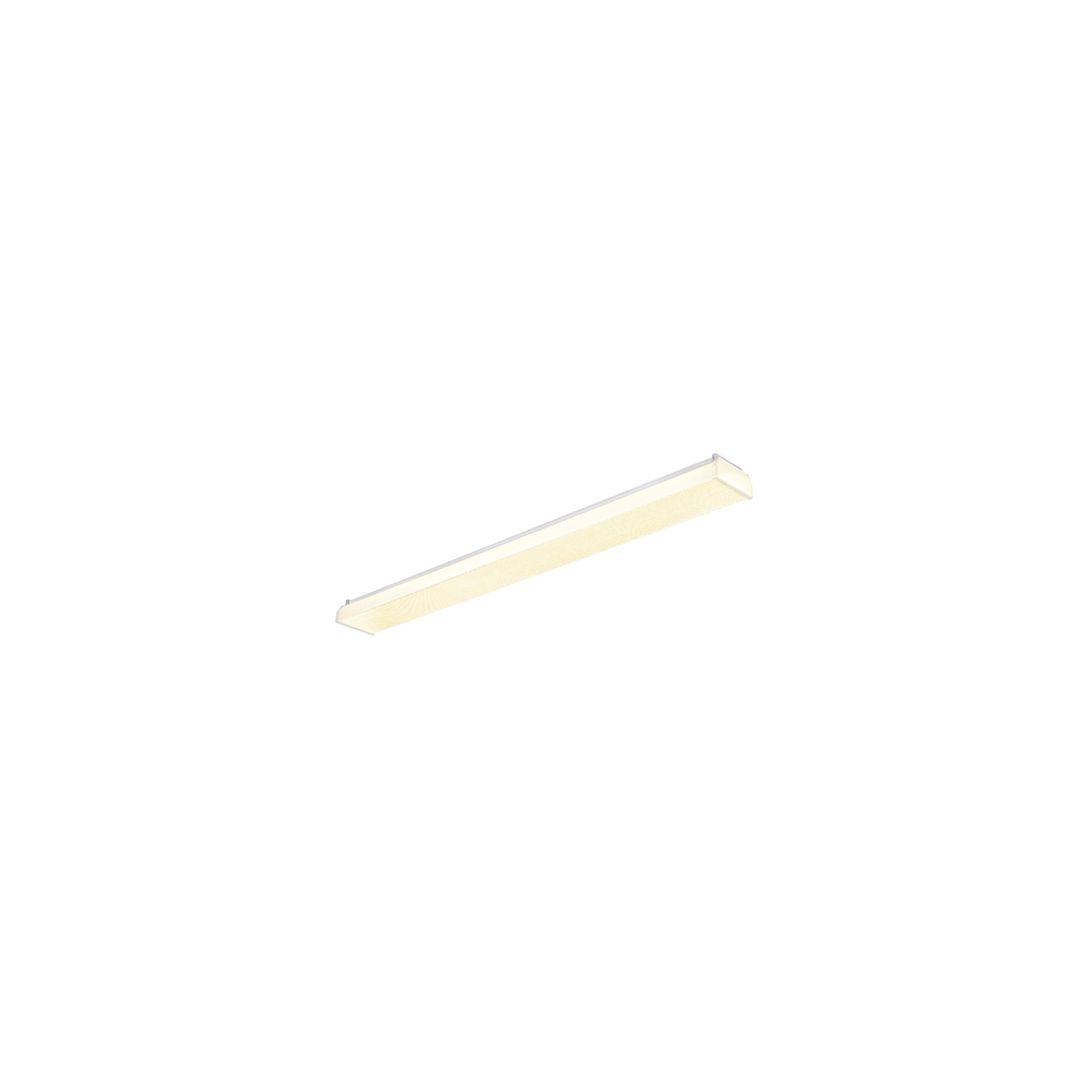 ZERO LED 1x28W, 3000K, 3828lm, Ra>80, IP40, microprism,alb