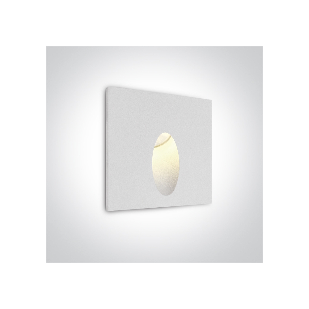 Zoe-Q LED 3W 3000K, IP54, alb